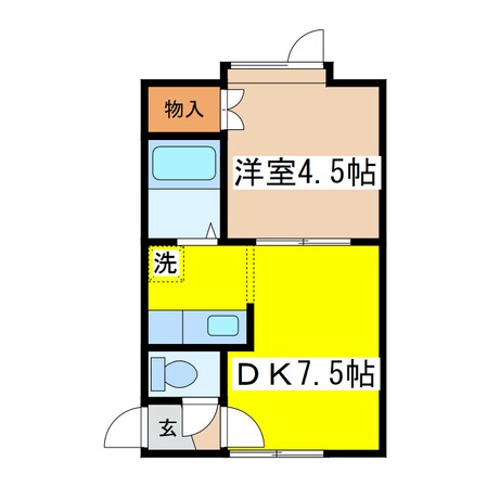 コーポ文苑の物件間取画像